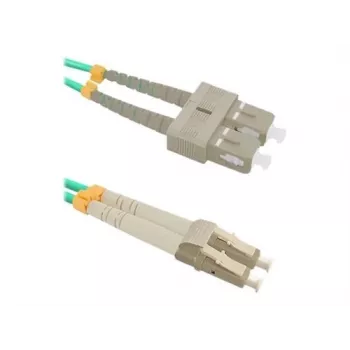Qoltec 54348 optiskā šķiedra 1 m LC SC zaļa