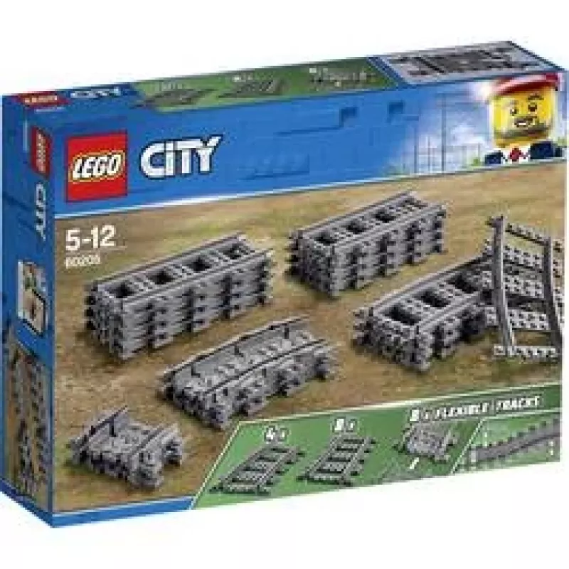 LEGO City 60205 Dzelzceļa sliedes, konstrukcijas rotaļlieta