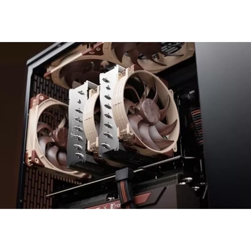 Noctua NH-D15 G2 HBC procesora gaisa dzesētājs ar diviem torņiem, 2× 140 mm PWM ventilatori, 1250–1500 apgr./min, vara pamatne un siltumcaurules ar alumīnija ribām, AM5/AM4/LGA1851/LGA1700