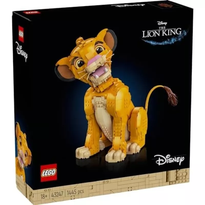 LEGO Disney Jaunais Simba — Karalis Lauva Kolekcionējama Dzīvnieka Figūras Būvēšanas Komplekts Pieaugušajiem