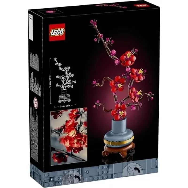 LEGO Icons Plūmju ziedu dekoratīvais komplekts 10369, Daudzkrāsains