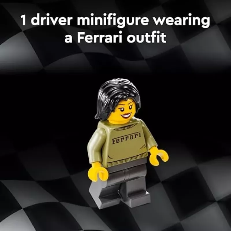 LEGO Speed Champions Ferrari F40 Supercar būvējams auto modelis bērniem no 9 gadiem ar šofera minifigūru