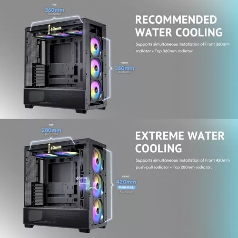 Antec 0-761345-10133-2 Datora korpuss MIDI Tower Melns Koka