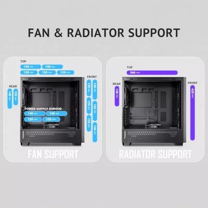 Antec 0-761345-10133-2 Datora korpuss MIDI Tower Melns Koka
