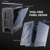 Antec 0-761345-10133-2 Datora korpuss MIDI Tower Melns Koka