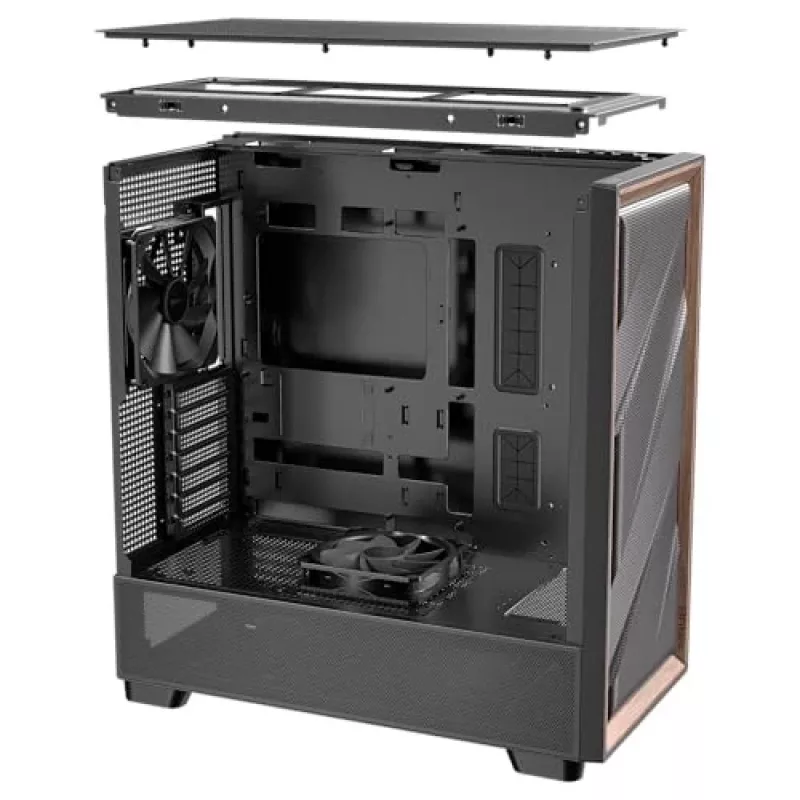 Antec 0-761345-10133-2 Datora korpuss MIDI Tower Melns Koka
