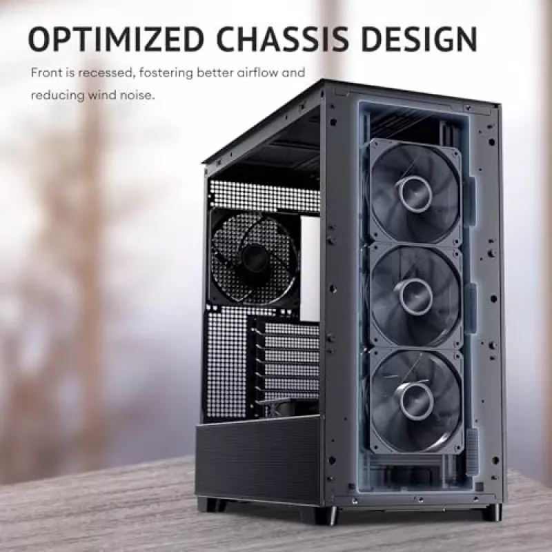 Antec 0-761345-10133-2 Datora korpuss MIDI Tower Melns Koka