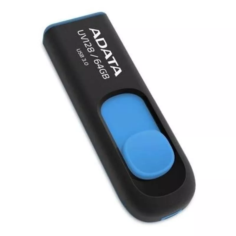 ADATA 64GB DashDrive UV128 USB zibatmiņa USB Type-A 3.2 Gen 1 Melns, Zils
