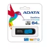 ADATA 64GB DashDrive UV128 USB zibatmiņa USB Type-A 3.2 Gen 1 Melns, Zils