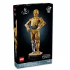 LEGO būvējama figūra Star Wars C-3PO modelis 75398 — 1138 gab., 380 mm displeja kolekcionējams