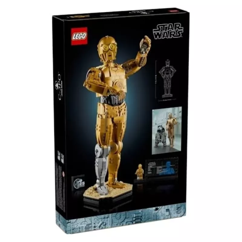 LEGO būvējama figūra Star Wars C-3PO modelis 75398 — 1138 gab., 380 mm displeja kolekcionējams