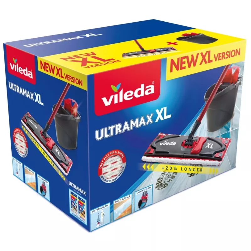 Vileda Ultramax XL Box komplekts: mops un spainis