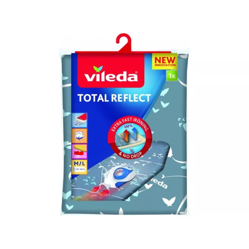 VILEDA Total Reflect gludināmā dēļa virsmas pārvalks Zili Pelēks Balts 1300 x 450 mm