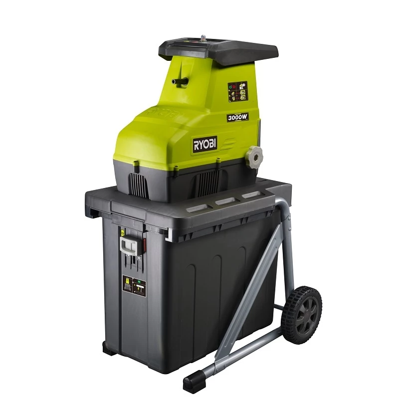 Ryobi RSH3045U dārza smalcinātājs, elektrisks, 3000 W, smalcināšanas diametrs 45 mm, 21 kg