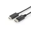 Adaptera kabelis DisplayPort 1.2 ar fiksatoru 4K 60Hz UHD DP/HDMI A M/M melns 2 m