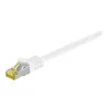 Wentronic Goobay Cat.7 Raw Cable Patch Kabelis, S/FTP (PiMF), Balts, 0.5 m - LSZH Bezdūmu, Varš, RJ45 Spraudnis (91090)