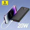 Baseus Airpow 20W Power Bank 10000mAh 20000mAh ātrā uzlādes Powerbank iPhone 16/15/14/13/12