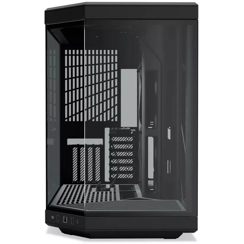 HYTE Y70 CS-HYTE-Y70-B Midi Tower datora korpuss, E-ATX, rūdīts stikls, Pitch Black