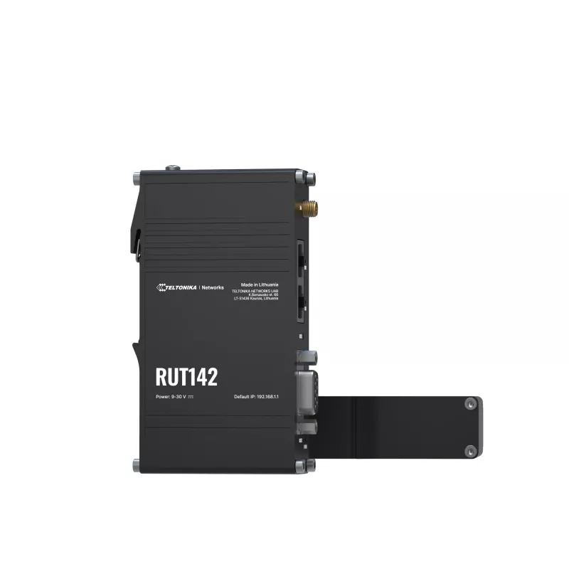 Teltonika RUT142 industriālais maršrutētājs WiFi 4, RS232, 2x RJ45 100Mb/s, IP30