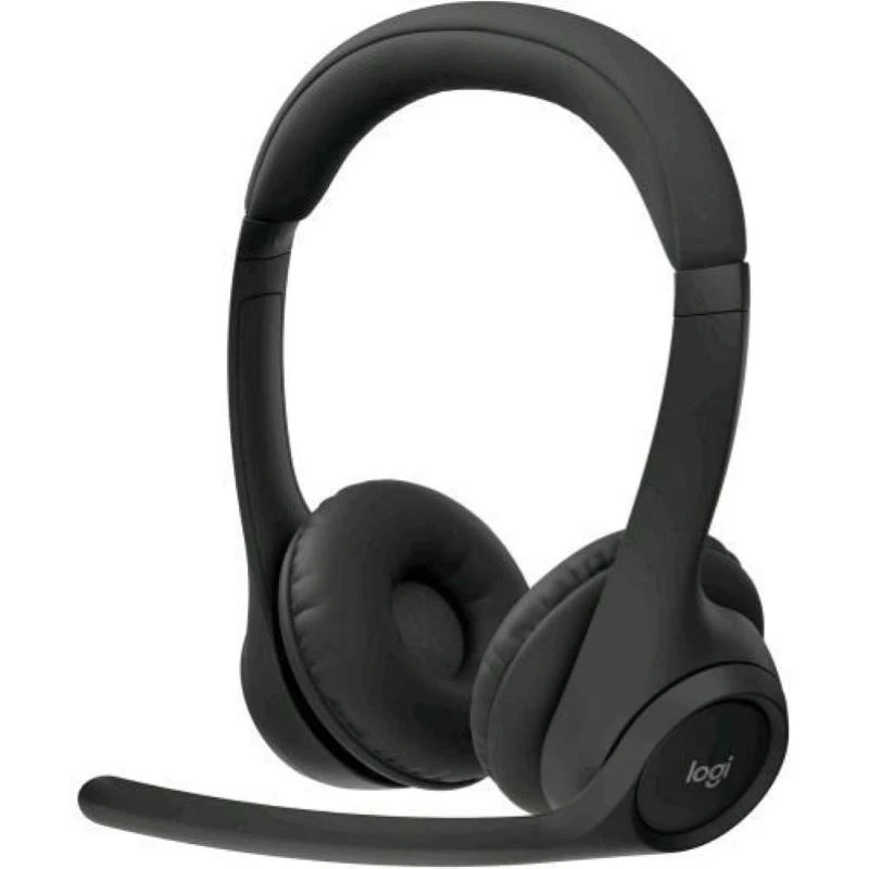 Logitech Zone 305 UC (981-001453) bezvadu austiņas ar mikrofonu – Bluetooth, uzliekamas uz ausīm, ar galvas stīpu, uztvērējs komplektā, automašīnai / mājas birojam, melnā krāsā
