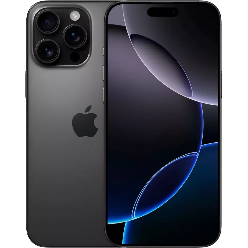 Viedtālrunis Apple iPhone 16 Pro Max 5G, 512 GB atmiņa, 6,9" OLED ekrāns, divas SIM, melns titāns, MYX03ZD/A
