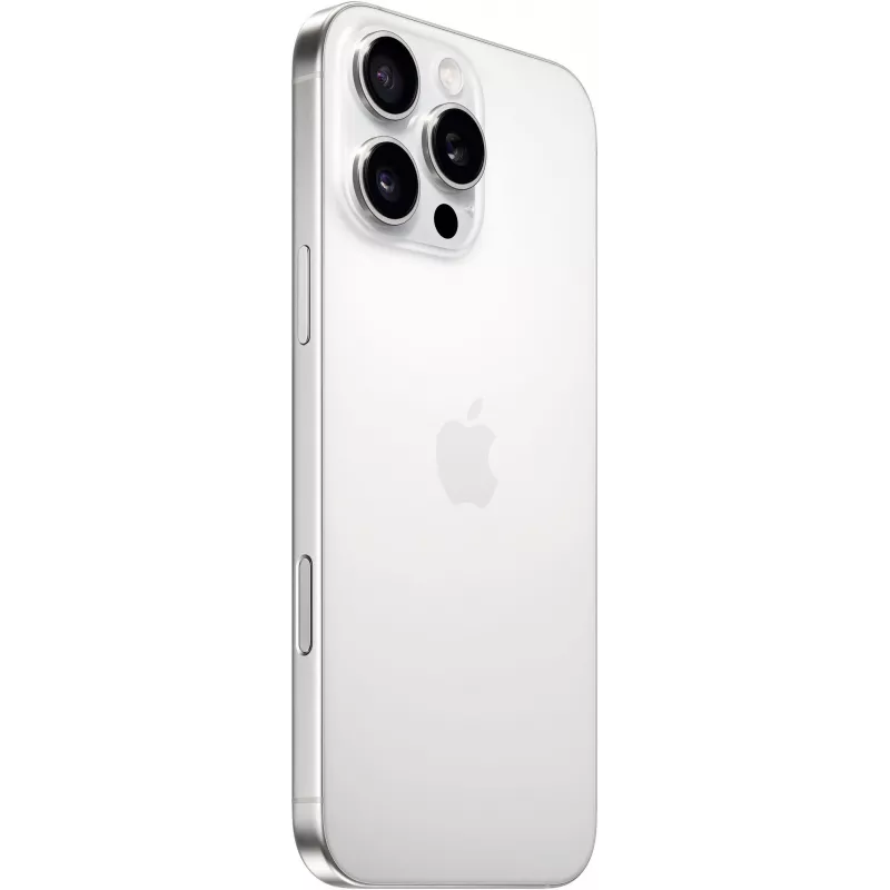 Apple iPhone 16 Pro Max 5G mobilais tālrunis ar 1 TB atmiņu, 6,9 collu OLED ekrāns 2868 x 1320 120 Hz, divas SIM, baltā titāna krāsā