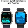 Apple Watch Ultra 2 GPS + Cellular 49mm Melns Titāna Korpusā ar Melnu Siksniņu