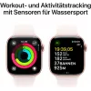 APPLE Watch Series 10 GPS 42mm Rožu Zelta Alumīnija Korpusā ar Light Blush Sport Siksniņu - S/M