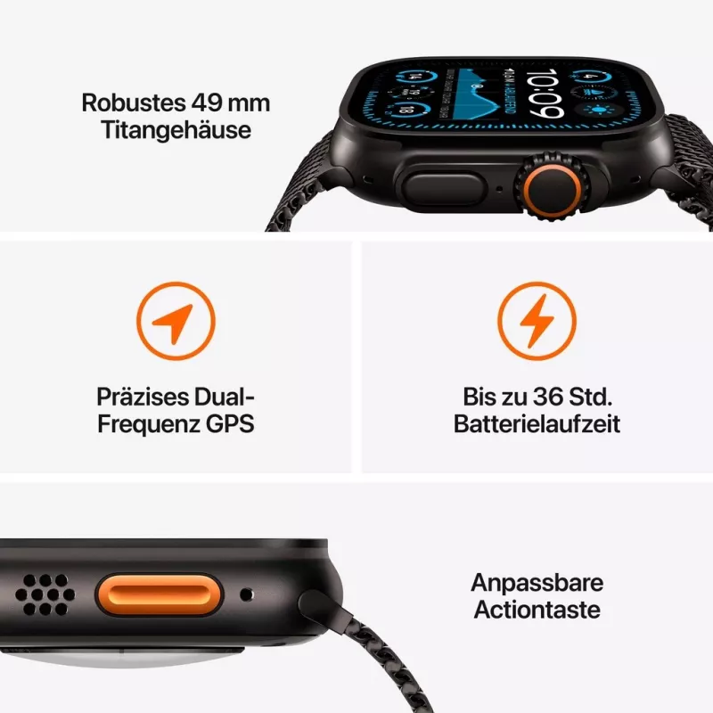 Apple Watch Ultra 2 - 49 mm - dabīgais titāns