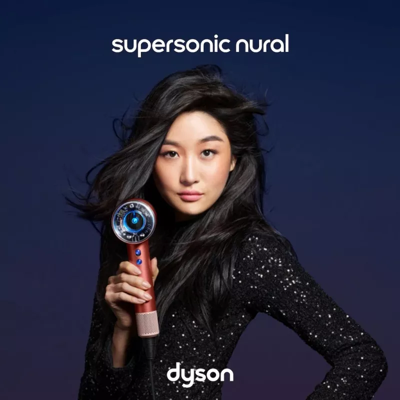 Dyson Supersonic matu žāvētājs Nural Strawberry Brown, 1600W, 3 ātruma režīmi