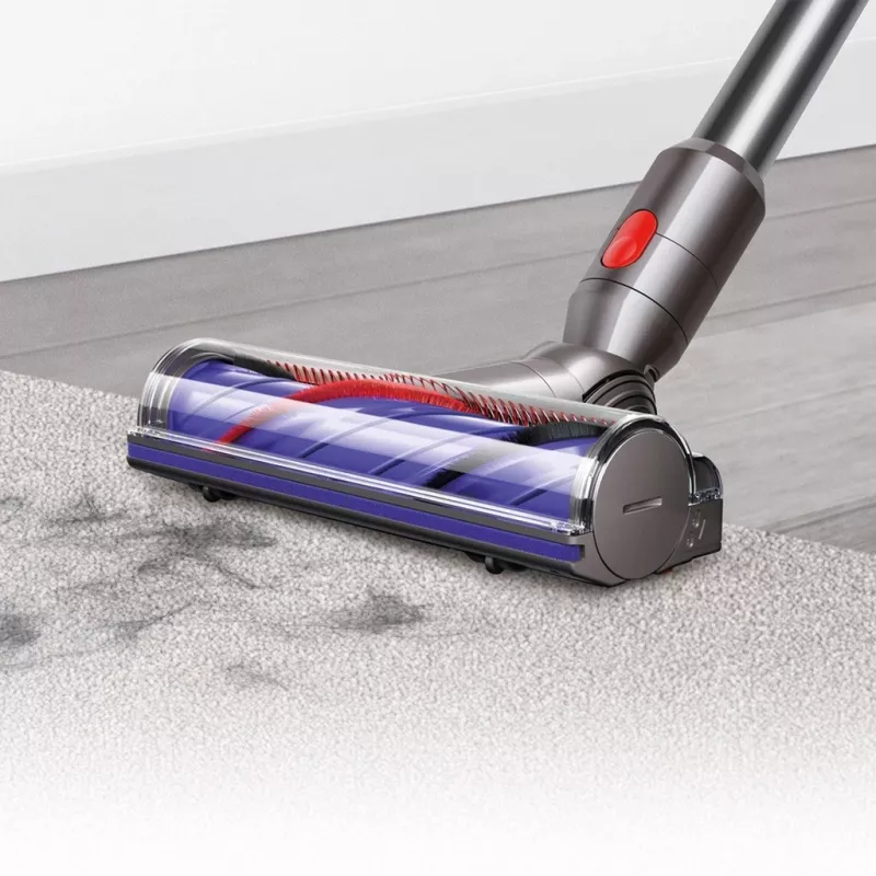 Dyson V8 Advanced 2-in-1 putekļsūcējs ar akumulatoru, bezmaiss, niķelis, sudrabs