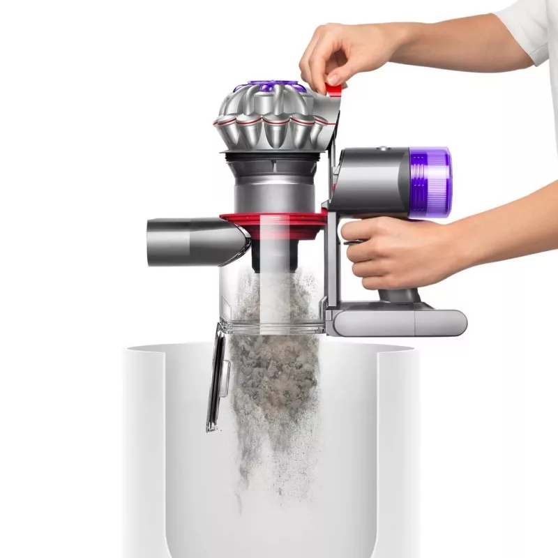 Dyson V8 Advanced 2-in-1 putekļsūcējs ar akumulatoru, bezmaiss, niķelis, sudrabs