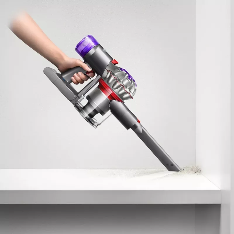 Dyson V8 Advanced 2-in-1 putekļsūcējs ar akumulatoru, bezmaiss, niķelis, sudrabs
