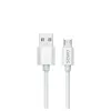 Savio USB 2.0 USB A - Micro USB balts CL-167 3 m kabelis