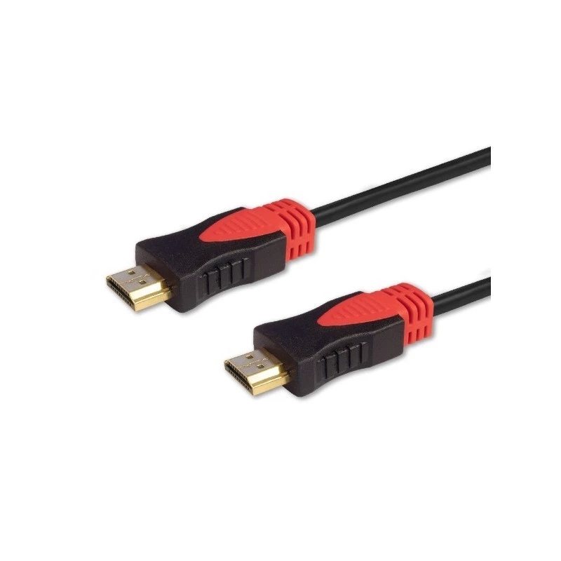 HDMI kabelis SAVIO CL-95 1.5 m — HDMI Type A uz A, HDMI 2.0, 18 Gbit/s, 600 MHz, 4K@60Hz, apzeltīti kontakti, Ethernet, PVC apvalks