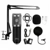 PC mikrofons MEDIA-TECH MT397S — vadu, XLR ieeja, 20–20000 Hz, 150 Ω, -32 dB, 2.4 m kabelis, galda statīvs, melns