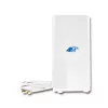 Qoltec 57013 visvirziena 4G LTE antena iekštelpām, 2x SMA, 0,6-2,7 GHz, 30 dBi, vertikāla polarizācija, 50 Ω, balts ABS
