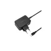Mobilās ierīces lādētājs QOLTEC 51024 — Universāls AC iekštelpu lādētājs, 65W PD, 20V/3.25A, 1.2m kabelis, Melns