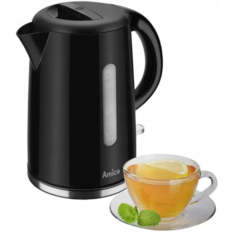 Amica KF1002 elektriskā tējkanna, 1,7 l, melna