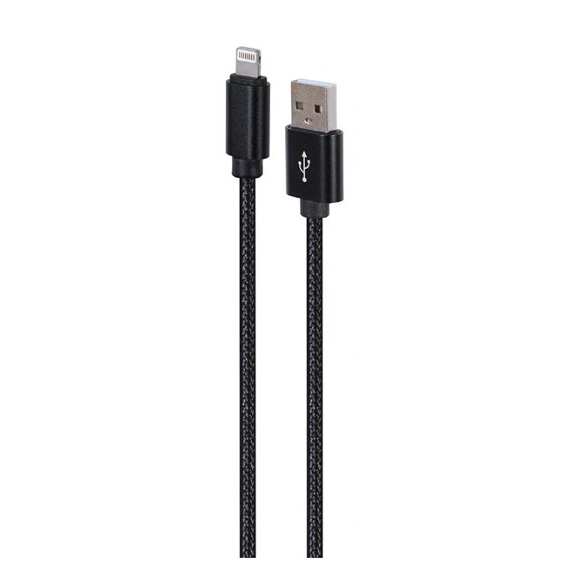 Lightning uz USB-A kabelis GEMBIRD CCDB-MUSB2B-AMLM-6 — 1,8 m, USB 2.0, 2,1 A, melns