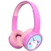 Denver BTH-106P austiņas/headset Vadu & Bezvadu galvas saite Zvaniem/Mūzika Bluetooth Rozā