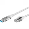 Goobay 74159 USB 3.0 Type A uz Gigabit Ethernet tīkla adaptera kabelis 2 m