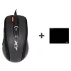 A4Tech X-Game X-7120 spēļu pele, 2000 DPI, melnā krāsā