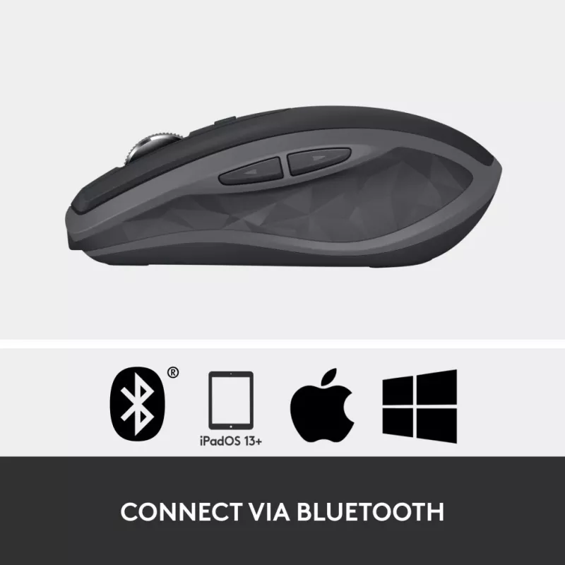 Pele Logitech MX Anywhere 2S bezvadu/grafīta - Bluetooth