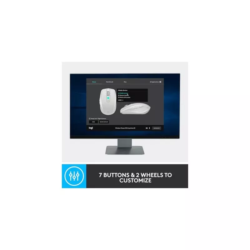 Pele Logitech MX Anywhere 2S bezvadu/grafīta - Bluetooth