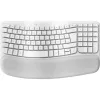 Klaviatūra Logitech Wave Keys for Mac QWERTZ vācu baltā
