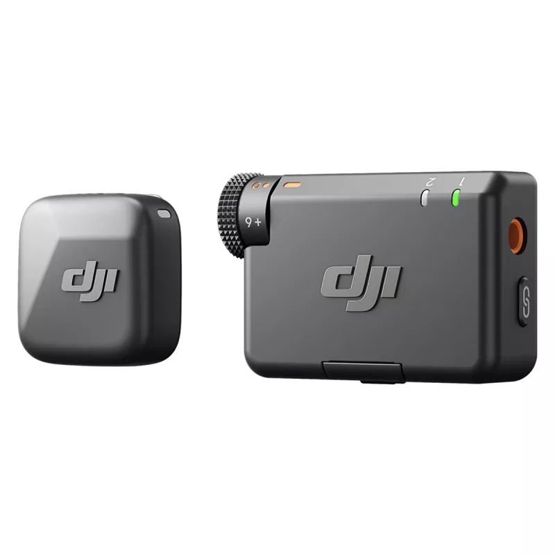 DJI Mic Mini bezvadu mikrofonu komplekts (1 raidītājs + 1 uztvērējs), melns