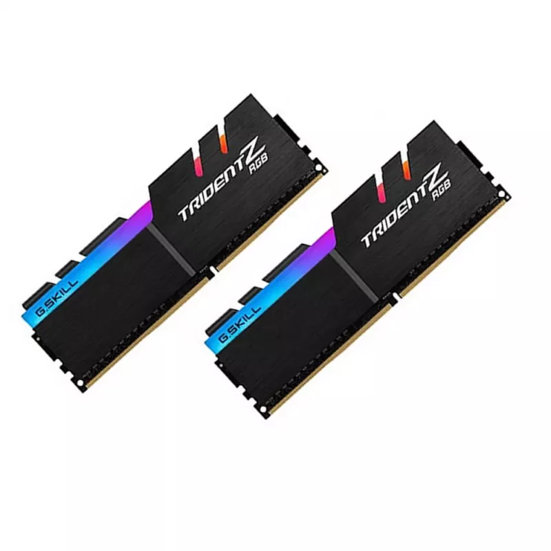 G.SKILL Trident Z RGB DDR4 16GB (2x8GB) 3200 MHz atmiņas komplekts, 288-pin DIMM, 1.35V, alumīnija radiators, RGB, optimizēts AMD Ryzen