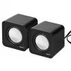 2-virzienu datora skaļrunis Audiocore AC870 B — 3 W RMS, vadu USB barošana, 3.5 mm ieeja, 2.0 kanāli