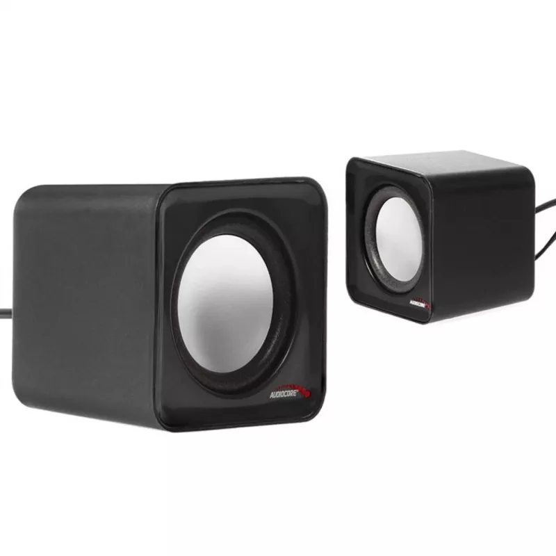 2-virzienu datora skaļrunis Audiocore AC870 B — 3 W RMS, vadu USB barošana, 3.5 mm ieeja, 2.0 kanāli